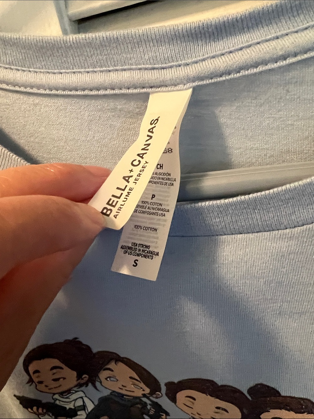 #2234**Light Blue 'We Rebel' Graphic Tee - Picture 3 of 13